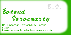 botond vorosmarty business card